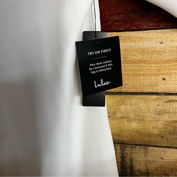 Lulu’s Shifting Dears White Long Sleeve Dress Size‎ XS - Picture 10 of 10